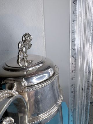 Jarra antigua cristal.