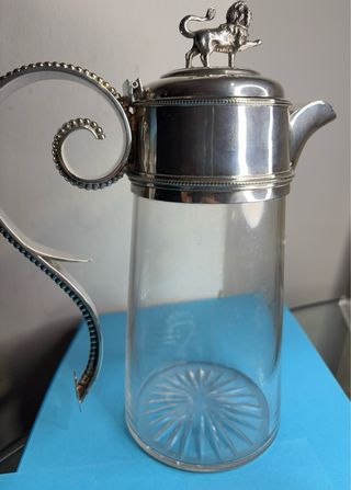 Jarra antigua cristal.