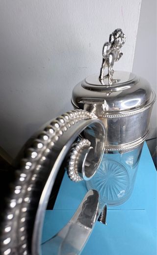 Jarra antigua cristal.