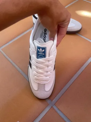 Adidas Samba Beige y Blanco