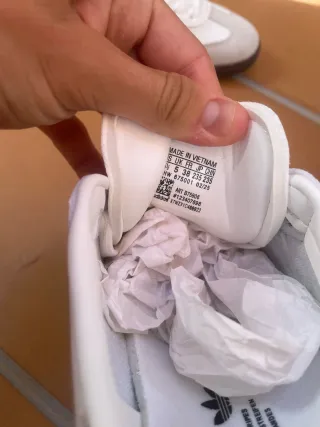 Adidas Samba Beige y Blanco