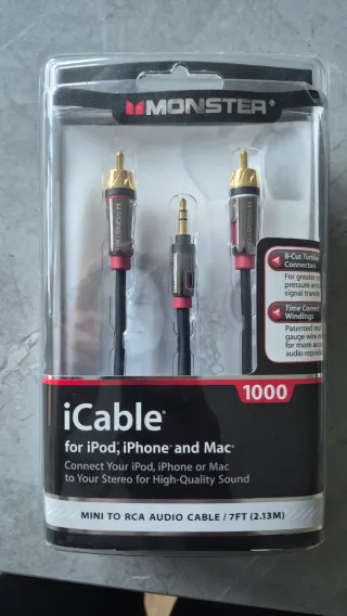Monster iCable 1000 Audio Cable Mini a RCA 2.10m