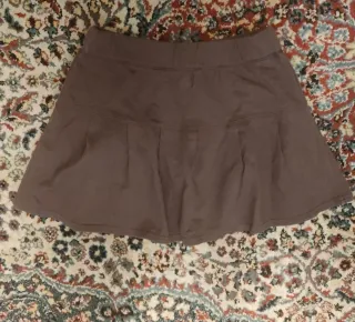 Minifalda Zara chándal marrón Y2K