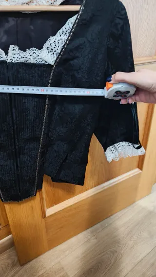 Corpiño Fallera Talla 38-40 Negro