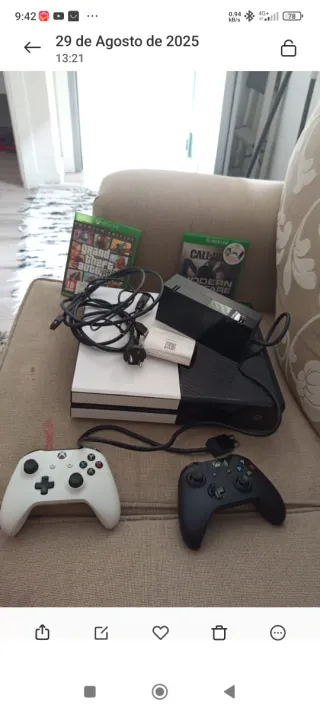 Xbox One con 2 juegos