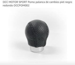 Pomo Palanca Cambios Cuero Negro