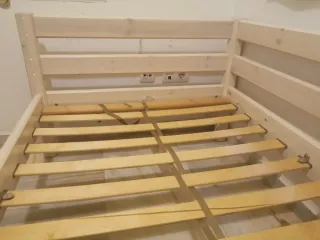 Cama individual madera para colchón de 90x190