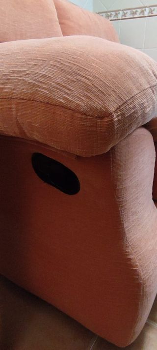 Sofá 2 plazas con reposapiés manual