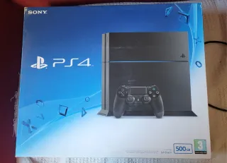 PS4 (PlayStation 4) Negra + Mandos y Juego