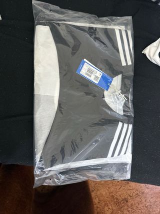 Camiseta Adidas Talla XL Negra/Blanca Algodón