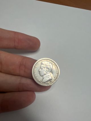 1 Peseta Alfonso XIII 1903 Plata #4