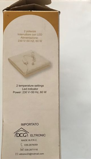 Scaldaletto elettrico singolo 150x80 - Nuovo