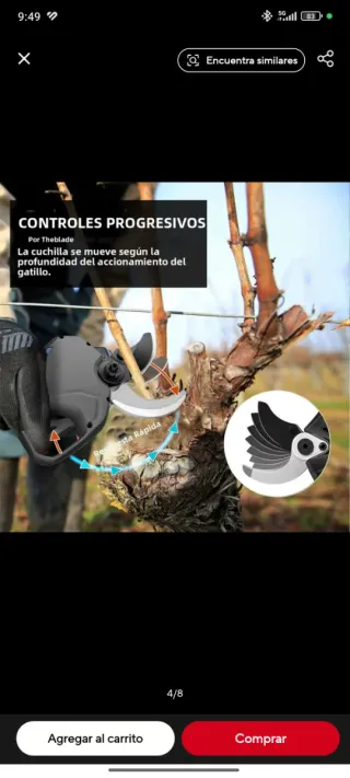 Tijeras de podar eléctricas SWANSOFT