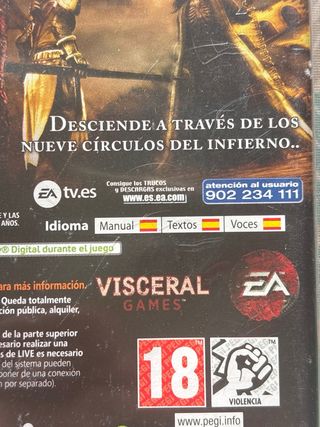 🇪🇸 Dante's Inferno Xbox 360