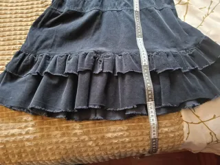 Vestido pana azul marino Talla 40