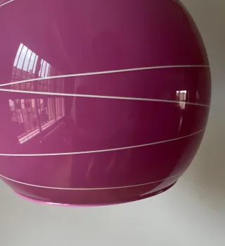 Lámpara colgante rosa esfera