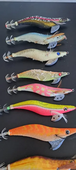 Lote Jibioneras, pajaritos, Señuelos de Pesca