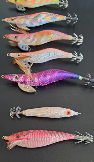 Lote Jibioneras, pajaritos, Señuelos de Pesca