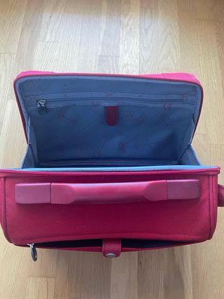 Bolsa de viaje rígida Samsonite roja