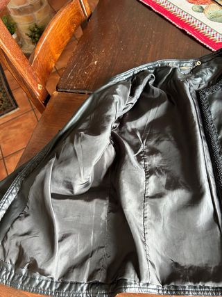 Giacca similpelle donna con perline