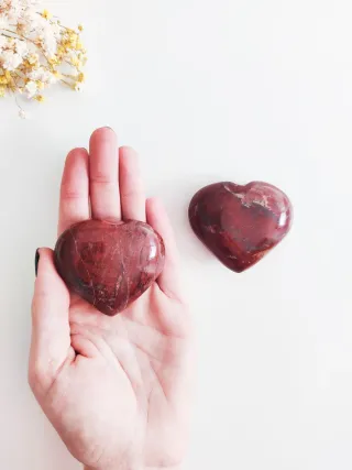 Corazón de Jaspe Rojo