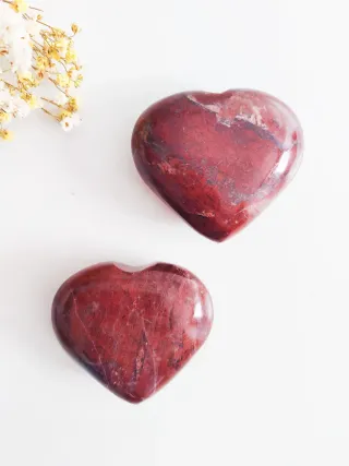 Corazón de Jaspe Rojo
