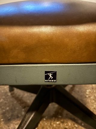 Silla escritorio cuero y metal