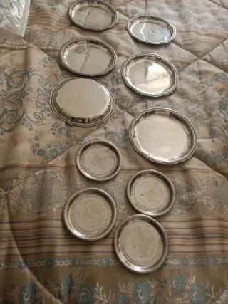 Piattini placcati argento 1000