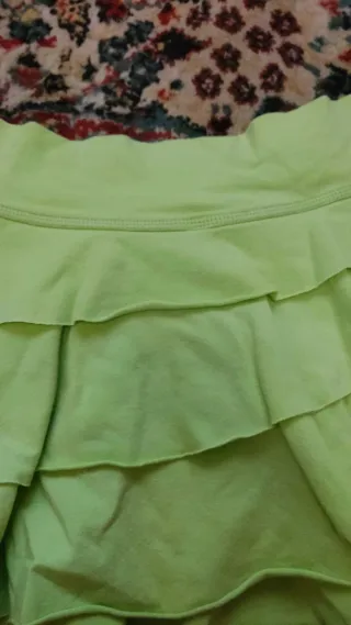 Minifalda verde chándal Y2K