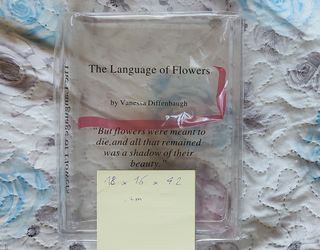 Portafiori con citazione The Language of Flowers