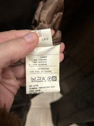 Chaqueta de piel para hombre talla 50