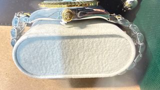 Reloj RLX Date Just bitono oro/plata esfera verd