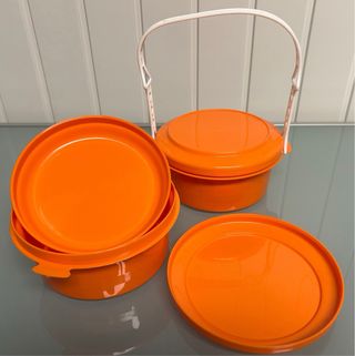 Conjunto de caixas plasticas Vintage