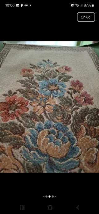 Runner artigianale floreale