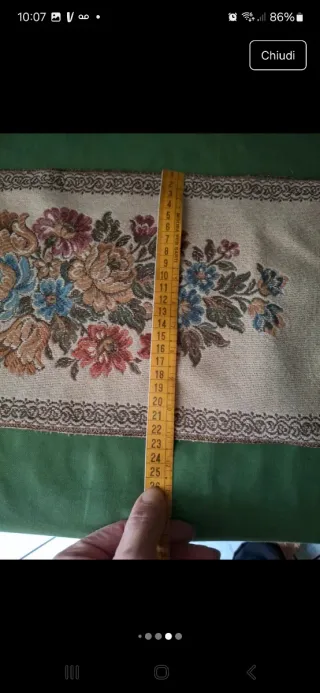 Runner artigianale floreale