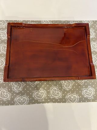 Cassetta porta oggetti decorata con anatra