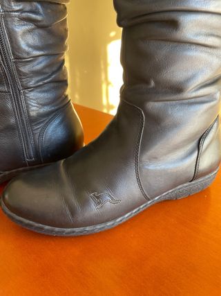Botas KangaRoos Piel Negras Talla 38