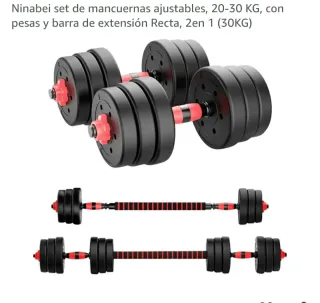 Set Mancuernas Ajustables Ninabei 20-30KG