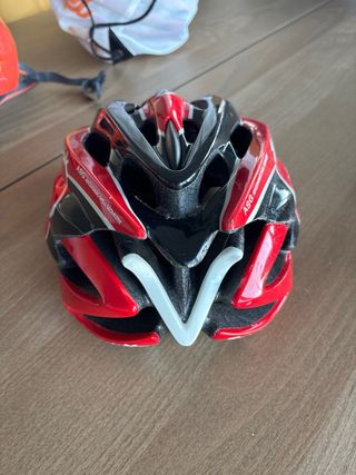 Casco de bici Spiuk rojo y negro Talla 55-59cm