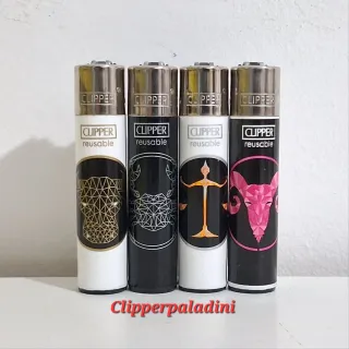 Set 4 Accendini Clipper Zodiaco