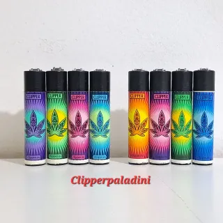 Set 8 Accendini Clipper Design Foglia