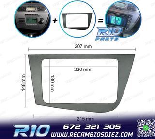 MARCO GRIS RADIO 2-DIN PARA SEAT LEON 05-12