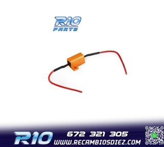 RESISTENCIA MATRÍCULA CANBUS ERROR DE LUZ 10W