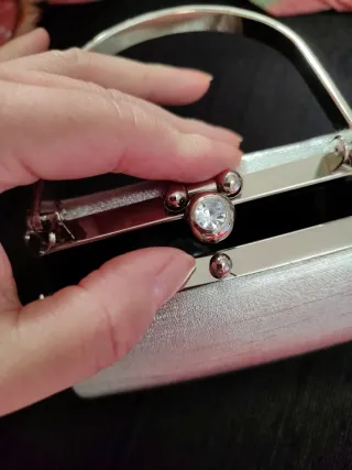 Bolso de fiesta plateado