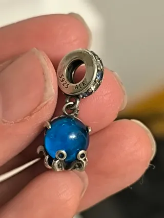Charm Pandora Pulpo Azul Original