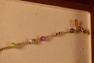 Bonita pulsera de plata dorada de Tous 925 Vermeil