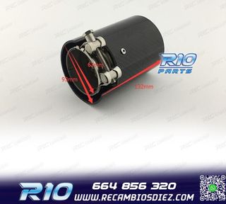 COLA ESCAPE BMW LOOK M CARBONO REDONDA