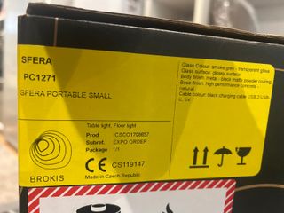 Lámpara de mesa BROKIS Sfera PC1271 piè portátil