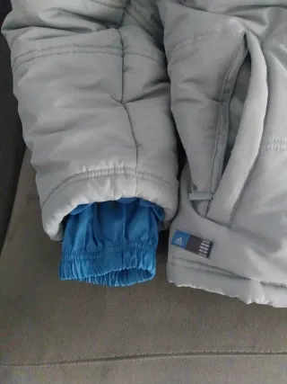 Chaqueta Adidas Talla M-L Gris/Azul