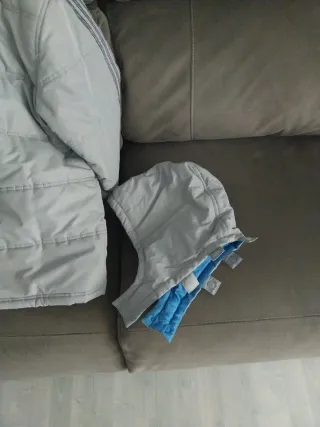 Chaqueta Adidas Talla M-L Gris/Azul